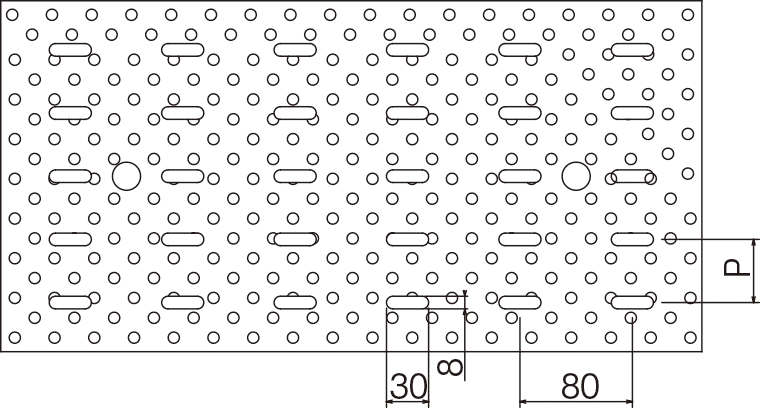 ポルカプレート排水ピット蓋 外形図（蓋用）