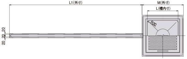 埋設嵩上げ型（D型側溝導入タイプ）の図