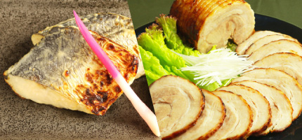 今月のレシピに「サワラの西京漬焼き」「焼豚」を掲載